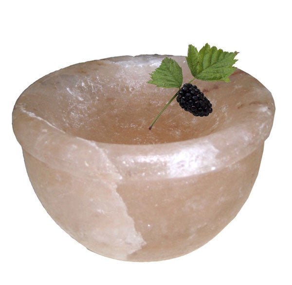 HIMALAYAN SALT BOWL - 8inch diameter-BTB203 - Black Tai Salt Co.