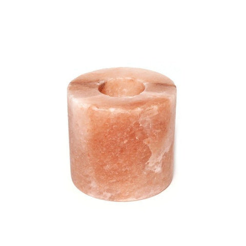 Himalayan Salt Candle Cylinder Shape - Black Tai Salt Co.