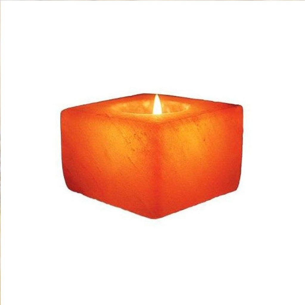 Himalayan Salt Candle Square Shape - Black Tai Salt Co.