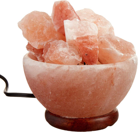 Himalayan Salt Lamp Abundance Bowl Salt Lamp 8" - Black Tai Salt Co.