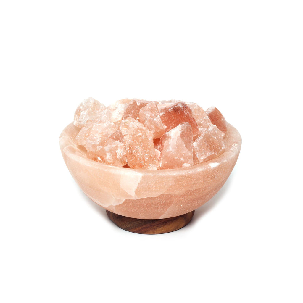 Himalayan Salt Lamp Abundance Bowl Small - Black Tai Salt Co.