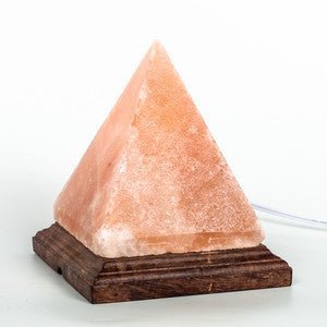Himalayan Salt Lamp Pyramid Shape 6" - Black Tai Salt Co.