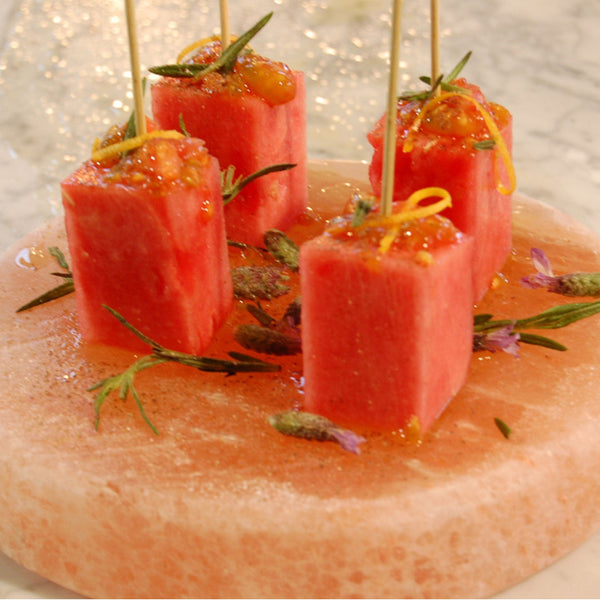 HIMALAYAN SALT PLATE - ROUND 6" - Black Tai Salt Co.