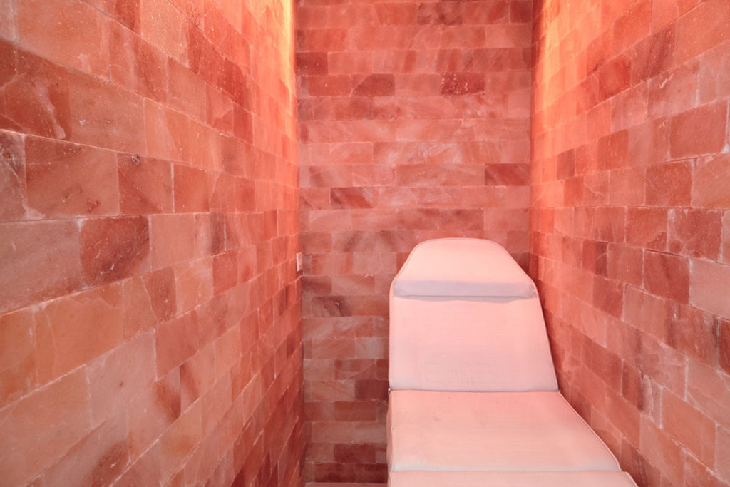 Himalayan Salt Room 8' x 4' Surface Area - 32 Sq feet - 4"x8"x2" - Black Tai Salt Co.