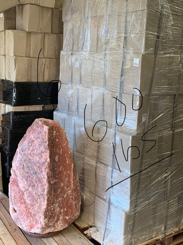 Roughly 590 Pound Himalayan Salt Lamp - Black Tai Salt Co.