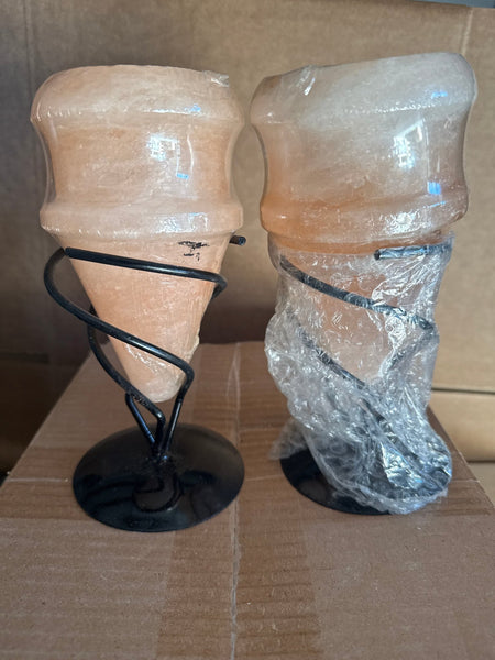2 Salt Candle/Stands D9 NO DAMAGE - Black Tai Salt Co.