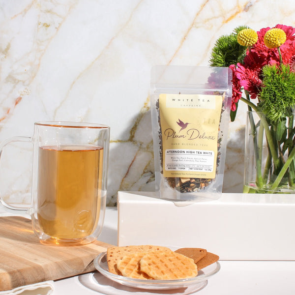 Afternoon High Tea White Tea (Peach - Pear) - Black Tai Salt Co.