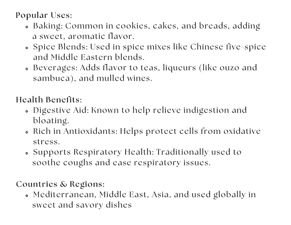 Anise Seed Powder - Black Tai Salt Co.