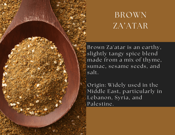 Brown Za’atar - Black Tai Salt Co.