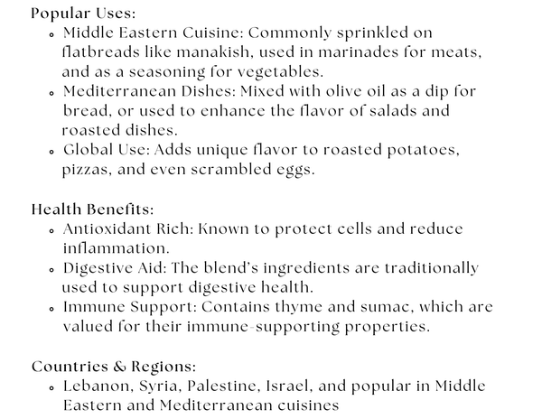 Brown Za’atar - Black Tai Salt Co.