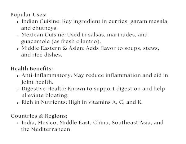 Coriander Powder - Black Tai Salt Co.