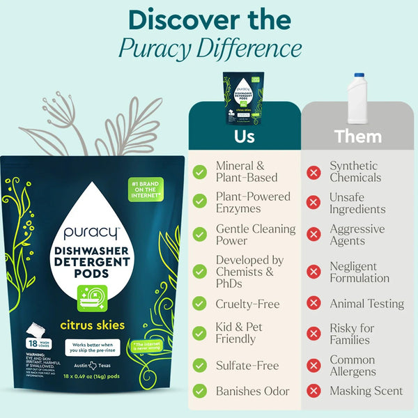 Dishwasher Detergent Pods - Black Tai Salt Co.