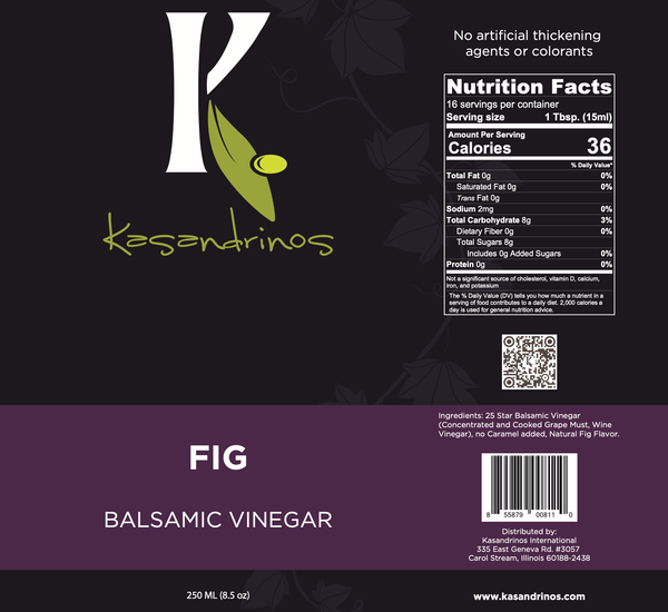 Fig Balsamic Vinegar - 250ml - Black Tai Salt Co.