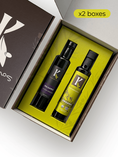 Gift Box - Organic EVOO & Vinegar - Black Tai Salt Co.