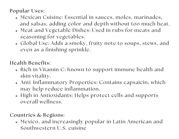 Guajillo Powder - Black Tai Salt Co.