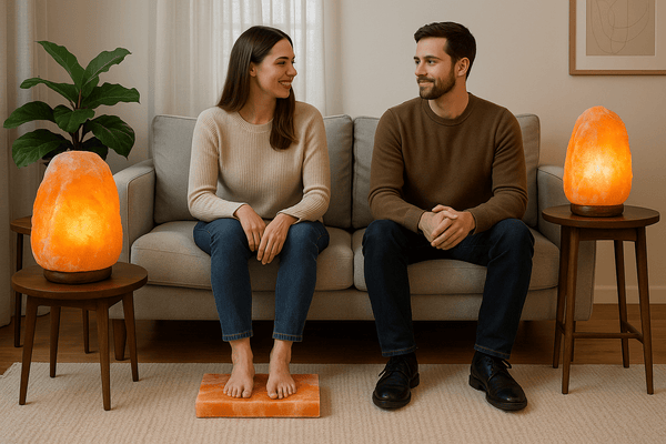 Himalayan Salt Lamp 80 - 100 lbs - Black Tai Salt Co.