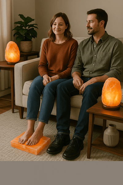 Himalayan Salt Lamp 9 - 11 lbs - Black Tai Salt Co.