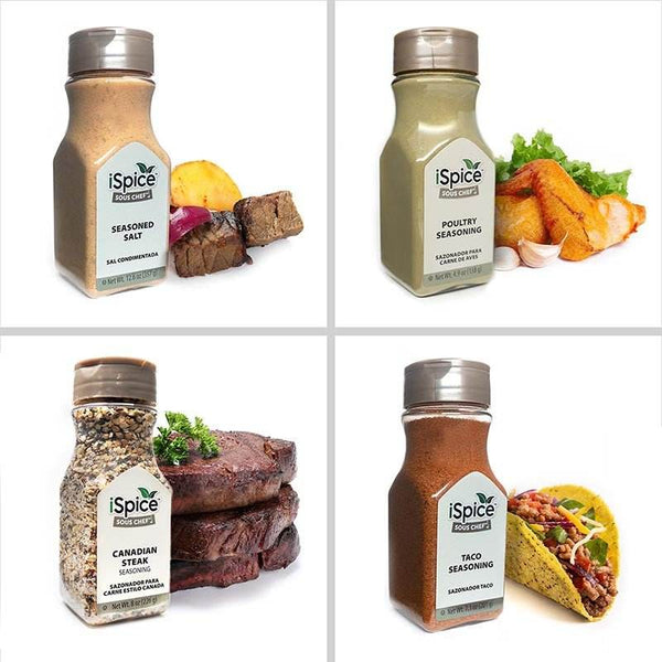 iSpice | 10 Pack of Seasonings | Mix and Match | Mixed Spices & Seasonings Gift Set | Kosher - Black Tai Salt Co.