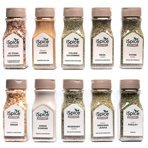 iSpice | 10 Pack of Spices and Herbs | Maya | Mixed Spices & Seasonings Gift Set | Kosher - Black Tai Salt Co.