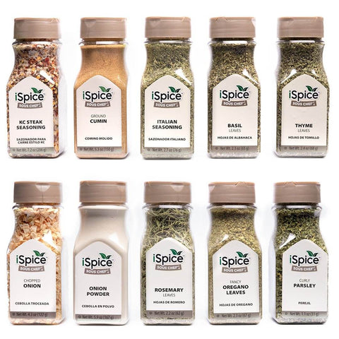 iSpice | 10 Pack of Spices and Herbs | Maya | Mixed Spices & Seasonings Gift Set | Kosher - Black Tai Salt Co.