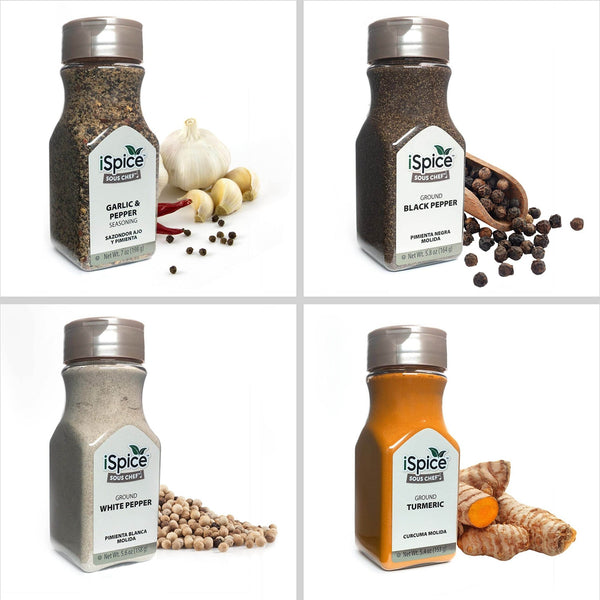 iSpice | 24 Pack of Spice and Herbs | Fiona | Mixed Spices & Seasonings Gift Set | Kosher - Black Tai Salt Co.