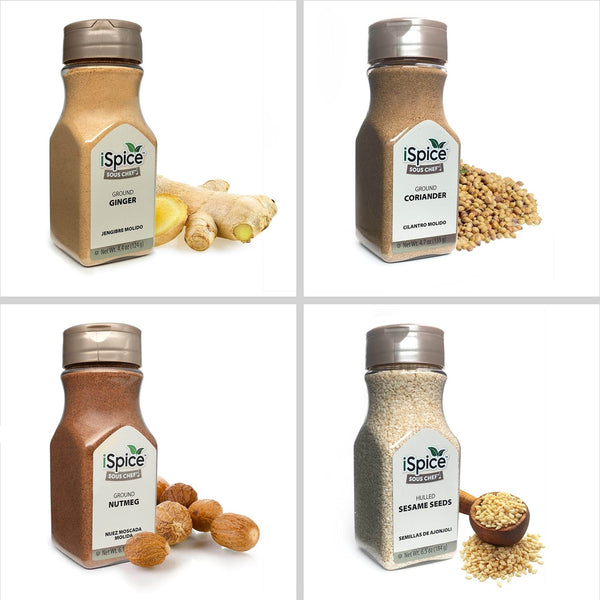 iSpice | 24 Pack of Spice and Herbs | Fiona | Mixed Spices & Seasonings Gift Set | Kosher - Black Tai Salt Co.