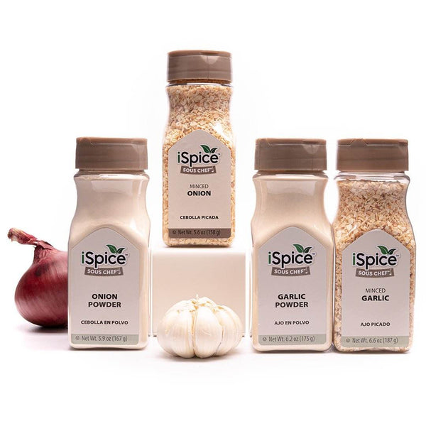 iSpice | 4 Pack of Garlic and Onion Spice | Allium | Mixed Spices & Seasonings Gift Set | Kosher - Black Tai Salt Co.