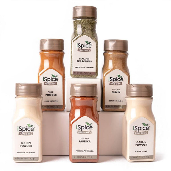 iSpice | 6 Pack of Spices and Herbs | Tangy | Mixed Spices & Seasonings Gift Set | Kosher - Black Tai Salt Co.