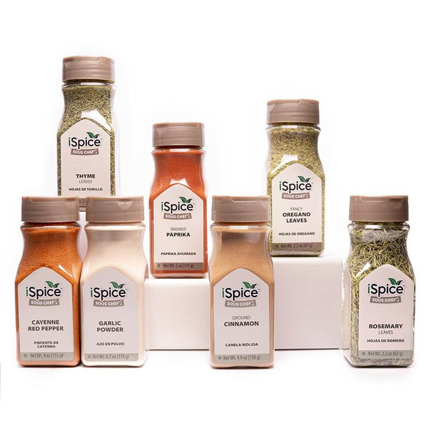 iSpice | 7 Pack of Spice and Herbs | Savory | Mixed Spices & Seasonings Gift Set | Kosher - Black Tai Salt Co.