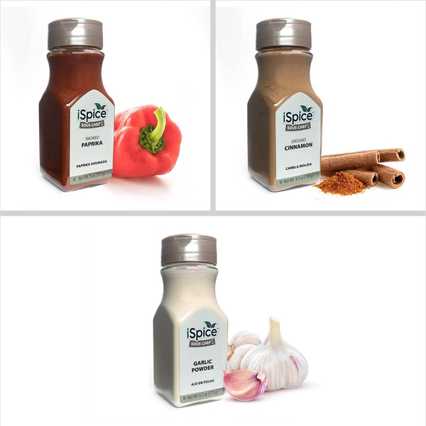 iSpice | 7 Pack of Spice and Herbs | Savory | Mixed Spices & Seasonings Gift Set | Kosher - Black Tai Salt Co.