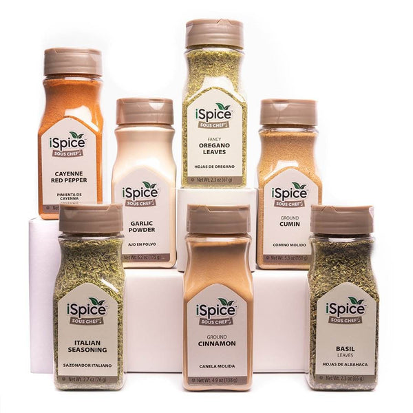 iSpice | 7 Pack of Spices and Herbs | Aromatic | Mixed Spices & Seasonings Gift Set | Kosher - Black Tai Salt Co.