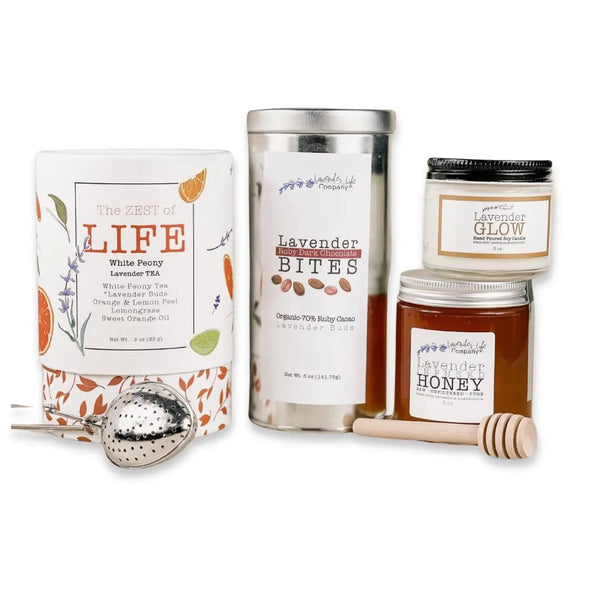 Lavender Tea & Chocolate Gift Box Set - Black Tai Salt Co.
