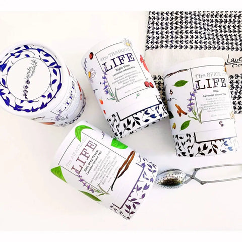 Lavender Tea - Set of 4 Full Size Loose Teas - Black Tai Salt Co.