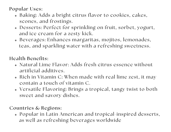 Lime Sugar - Black Tai Salt Co.