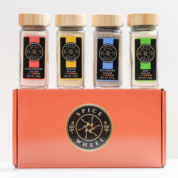 Mocktail Sugar Gift Set – 4 Flavored Sugars for Tea, Baking, Mocktails & Cocktails - Black Tai Salt Co.