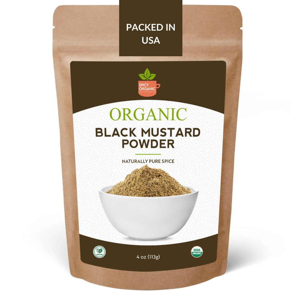 Organic Black Mustard Seed Powder – Certified USDA Organic - Rich, Flavorful Indian Spice for Cooking and Seasoning - Black Tai Salt Co.