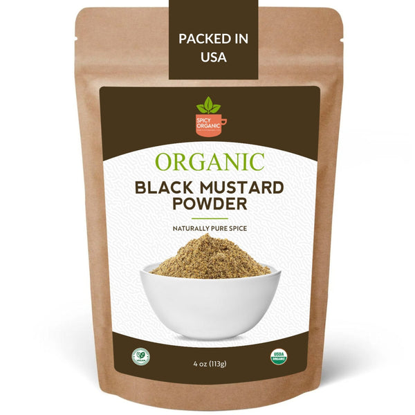 Organic Black Mustard Seed Powder – Certified USDA Organic - Rich, Flavorful Indian Spice for Cooking and Seasoning - Black Tai Salt Co.
