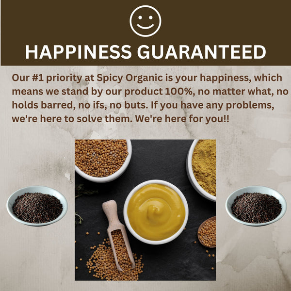 Organic Black Mustard Seed Powder – Certified USDA Organic - Rich, Flavorful Indian Spice for Cooking and Seasoning - Black Tai Salt Co.