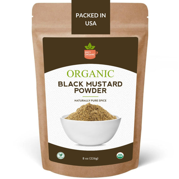 Organic Black Mustard Seed Powder – Certified USDA Organic - Rich, Flavorful Indian Spice for Cooking and Seasoning - Black Tai Salt Co.