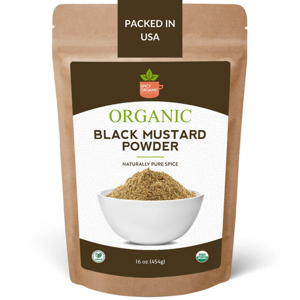 Organic Black Mustard Seed Powder – Certified USDA Organic - Rich, Flavorful Indian Spice for Cooking and Seasoning - Black Tai Salt Co.