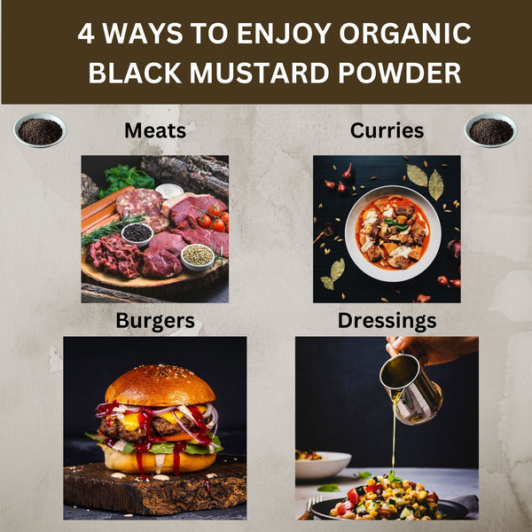Organic Black Mustard Seed Powder – Certified USDA Organic - Rich, Flavorful Indian Spice for Cooking and Seasoning - Black Tai Salt Co.