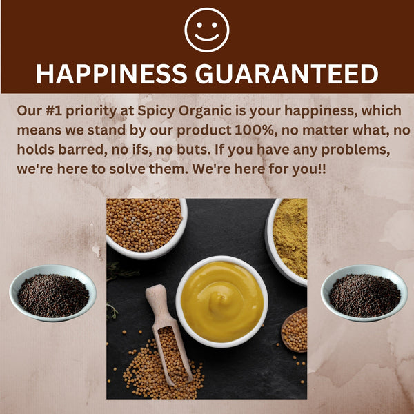 Organic Black Mustard Seeds - USDA Certified Organic - Ideal for Planting & Pickling - Dry, High - Quality Brown Mustard Seeds - Gluten - Free, Non - GMO, and Kosher - Black Tai Salt Co.