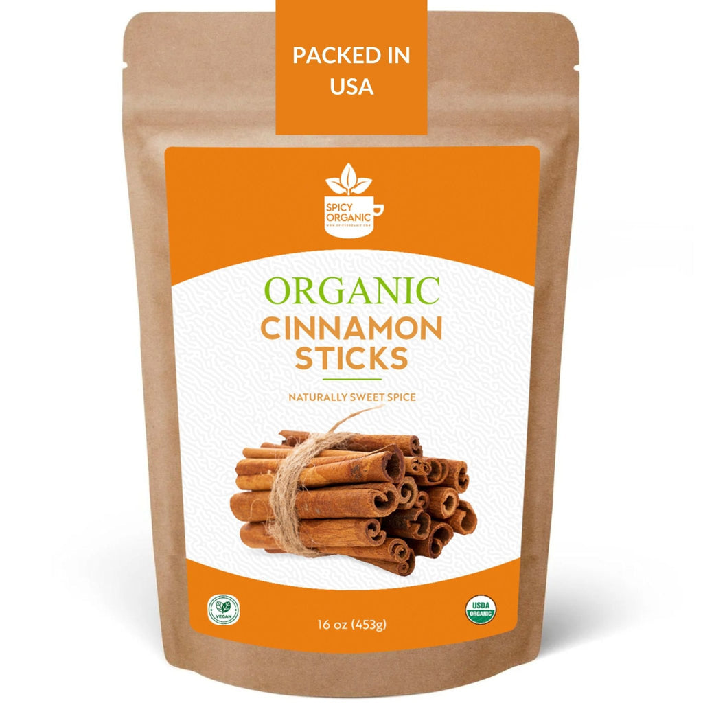 Organic Cassia Cinnamon Sticks – Bold & Spicy Whole Cinnamon, USDA Certified - Black Tai Salt Co.