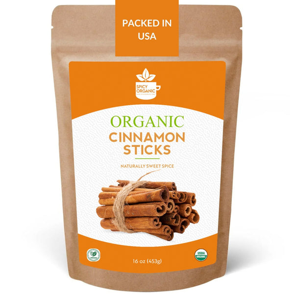 Organic Cassia Cinnamon Sticks – Bold & Spicy Whole Cinnamon, USDA Certified - Black Tai Salt Co.