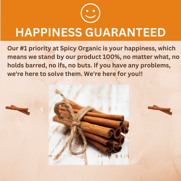 Organic Cassia Cinnamon Sticks – Bold & Spicy Whole Cinnamon, USDA Certified - Black Tai Salt Co.