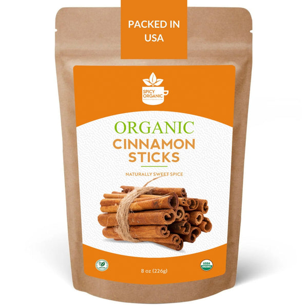 Organic Cassia Cinnamon Sticks – Bold & Spicy Whole Cinnamon, USDA Certified - Black Tai Salt Co.