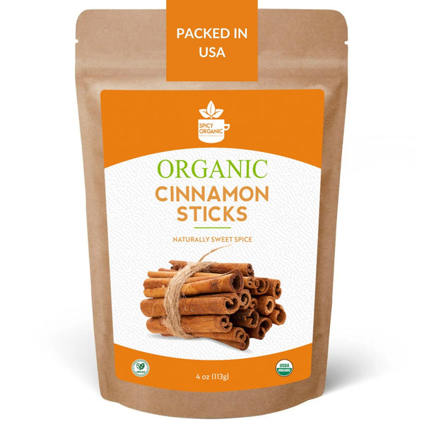 Organic Cassia Cinnamon Sticks – Bold & Spicy Whole Cinnamon, USDA Certified - Black Tai Salt Co.