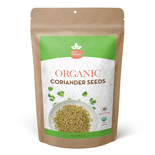 Organic Coriander Seeds - Non - GMO, USDA Organic, Aromatic and Nutty Flavor, Resealable Pack - Perfect for Cooking and Health Benefits - Black Tai Salt Co.
