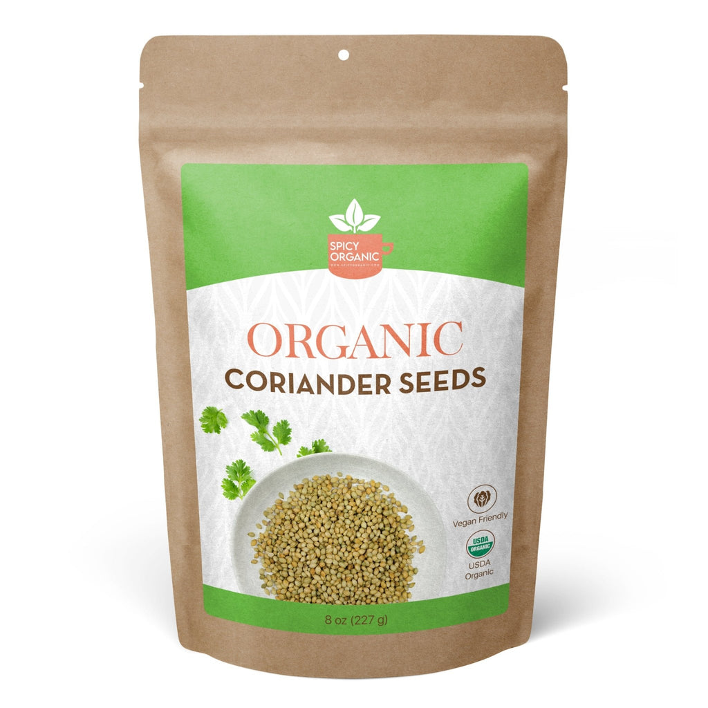 Organic Coriander Seeds - Non - GMO, USDA Organic, Aromatic and Nutty Flavor, Resealable Pack - Perfect for Cooking and Health Benefits - Black Tai Salt Co.