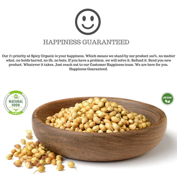 Organic Coriander Seeds - Non - GMO, USDA Organic, Aromatic and Nutty Flavor, Resealable Pack - Perfect for Cooking and Health Benefits - Black Tai Salt Co.